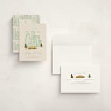"In the City" - Holiday Cards in Moss by Vera Lim - Assembled