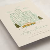 "In the City" - Holiday Cards in Moss by Vera Lim - Detail