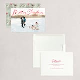 "Marker Script" - Holiday Cards in Holly by Baumbirdy - Assembled