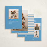"Bari" - Holiday Cards in Pond by Megan Davis - Back of Card Options
