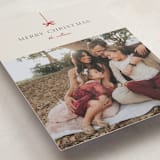 "Bow" - Holiday Cards in Poinsettia by Pixel and Hank - Detail