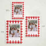 "Merry Gingham" - Holiday Cards in Santa Suit by Brooke Chandler - Formats Available