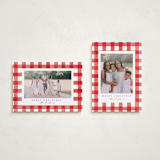 "Merry Gingham" - Holiday Cards in Santa Suit by Brooke Chandler - Photo Orientation Options