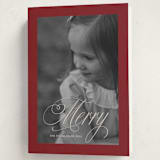 "Boldly Merry" - Holiday Cards in Garnet by Karen Kaul - Folded Card