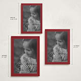 "Boldly Merry" - Holiday Cards in Garnet by Karen Kaul - Formats Available