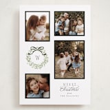 "Wreath Multi" - Holiday Cards in Marshmallow by Everett Paper Goods - Front