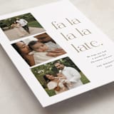 "Fa la la la late" - Holiday Cards in Golden by Amy Payne - Detail