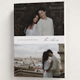 "Minimal Merry" - Holiday Cards in Snow by Stacey Meacham - Folded Card