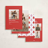 "Merry & Bold" - Holiday Cards in Candy Cane by Angela Thompson - Back of Card Options