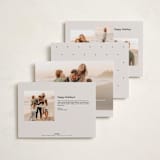 "New view" - Holiday Cards in Vanilla by Lea Delaveris - Back of Card Options