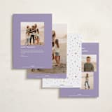 "Dazzle" - Holiday Cards in Fruit Punch by Everett Paper Goods - Back of Card Options