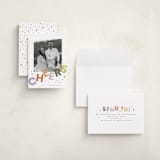 "Dazzle" - Holiday Cards in Fruit Punch by Everett Paper Goods - Assembled