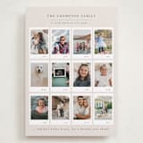 "Memory Album" - Holiday Cards in Ecru by Meggy Masters - Front