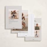 "Memory Album" - Holiday Cards in Ecru by Meggy Masters - Back of Card Options