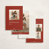 "colorful check" - Holiday Cards in Stocking by Sumak Studio - Back of Card Options