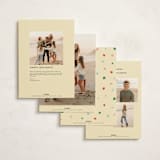 "Confetti Type Party" - Holiday Cards in Cozy Confetti by Alisa Galitsyna - Back of Card Options