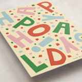 "Confetti Type Party" - Holiday Cards in Cozy Confetti by Alisa Galitsyna - Detail