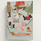 "Furry Christmas" - Holiday Cards in Winter by Menci Zaga - Folded Card