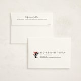 "March of the Penguins" - Holiday Cards in Candy Cane by Lauren Jinhee - FREE Recipient Addressing