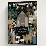 "God With Us Nativity" - Holiday Cards in Midnight by Alethea and Ruth - Folded Card