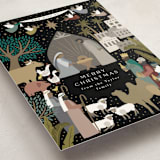 "God With Us Nativity" - Holiday Cards in Midnight by Alethea and Ruth - Detail