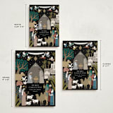 "God With Us Nativity" - Holiday Cards in Midnight by Alethea and Ruth - Formats Available
