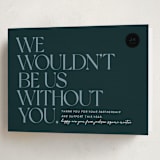 "Wouldn't Be Us" - Holiday Cards in Midnight Blue by Keen Peachy - Folded Card
