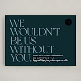 "Wouldn't Be Us" - Holiday Cards in Midnight Blue by Keen Peachy - Full Design