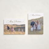 "Classically" - Holiday Cards in Sand by Christy Hy Lee - Photo Orientation Options