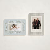 "Ribbon of Grace" - Holiday Cards in Blue Spruce by Ana de Sousa - Photo Orientation Options