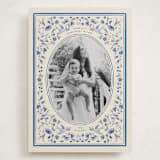 "Peaceful Blooms in Blue" - Holiday Cards in Porcelain by Sabrin Deirani - Front
