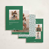 "Bow Corners" - Holiday Cards in Navy by Alethea and Ruth - Back of Card Options
