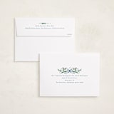 "Bow Corners" - Holiday Cards in Navy by Alethea and Ruth - FREE Recipient Addressing