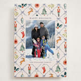 "Festive icons" - Holiday Cards in Blue Spruce by Sarah Knight - Front