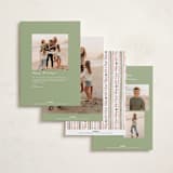 "cozy mood" - Holiday Cards in Olive by Anastasia Makarova - Back of Card Options
