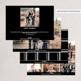 "Cheers Bold" - Holiday Cards in Raven by Owl and Toad - Back of Card Options