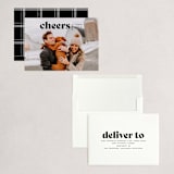 "Cheers Bold" - Holiday Cards in Raven by Owl and Toad - Assembled