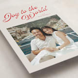 "Holly Berrie" - Holiday Cards in Cranberry by Wildfield Paper Co - Detail