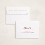 "Holly Berrie" - Holiday Cards in Cranberry by Wildfield Paper Co - FREE Recipient Addressing