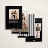 "Glory to" - Holiday Cards in Onyx by Pixel and Hank - Back of Card Options