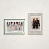 "Drawn Together in Blessings" - Holiday Cards in Wreath by Jacquie Foster - Photo Orientation Options