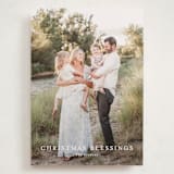 "Simple Blessings" - Holiday Cards in Cotton by Angela Thompson - Front