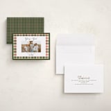 "Glory & Plaid" - Holiday Cards in Pine by Itsy Belle Studio - Assembled