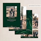 "Barking Fun" - Holiday Cards in Evergreen by Stephanie Given - Back of Card Options