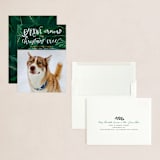 "Barking Fun" - Holiday Cards in Evergreen by Stephanie Given - Assembled