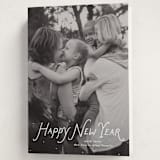 "Handwritten happy" - Holiday Cards in Penguin by Lea Delaveris - Folded Card