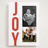 "Bold Type" - Holiday Cards in Holly Berry by Morgan Kendall - Front