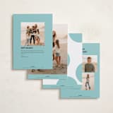 "Bold Type" - Holiday Cards in Icicle by Morgan Kendall - Back of Card Options