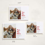 "Not My Idea Pet Card" - Holiday Cards in Bright Red by Penny Eversole - Formats Available