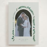 "a married christmas" - Holiday Cards in Sage by Hooray Creative - Front